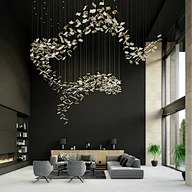 hotel lobby chandeliers